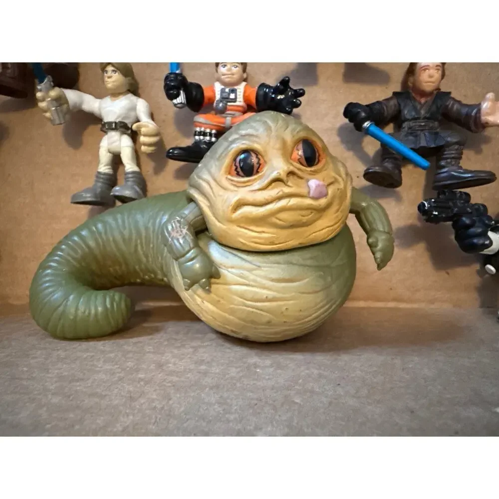 Large lot of Star Wars figures 2001-2011 Jabba the Hutt Darth Vader Battle Droid